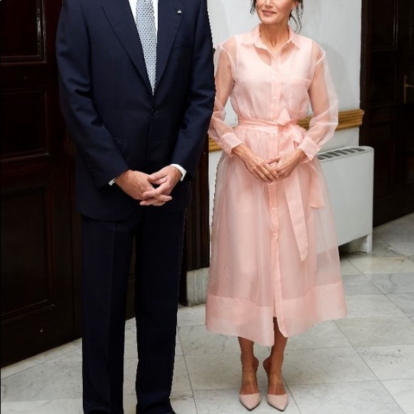 MAJE (NWT) Revani Organza Belted Sheer Shirt Dress - Picture 8 of 8